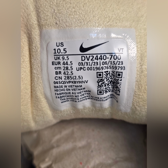 Nike Lunar Roam Alabaster Lemon Drop DV2440-700 Men’s 10.5 New - No Box - Picture 5 of 16